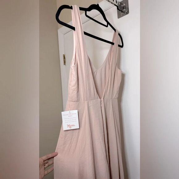 NWT Show Me Your Mumu Jenn Maxi Dress Gown Dusty Blush Crisp Pink Size XS - Picture 6 of 10
